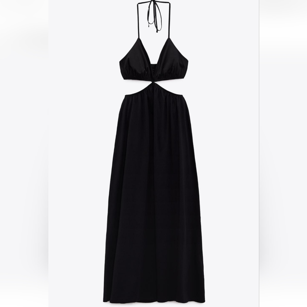 Zara Black Cut Out Dress